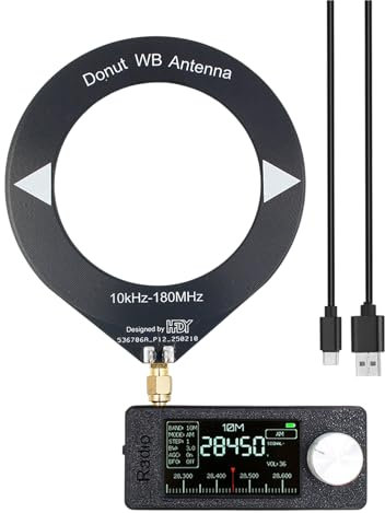 Amplificador de audio | Amplificador de casa FM, batería de 800 mA, pantalla HD LSB USB AM de 4,8 cm, pantalla IPS con antena para karaoke, estudio, exterior, camión, viajes