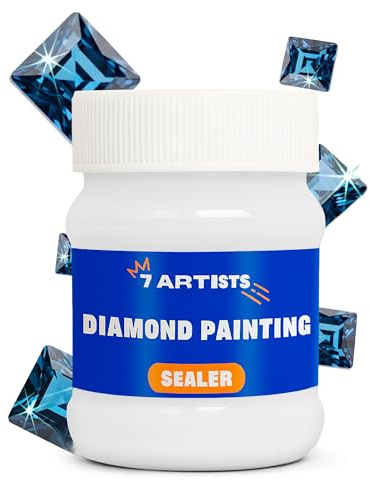 7 Artists Sigillante Diamond Painting 230 ml Trasparente – Colla Diamond Painting Fissante Lucida per Pittura Diamante, Dimond Art, Puzzle con Diamantini e Quadri con Perline | Sealer Diamanti