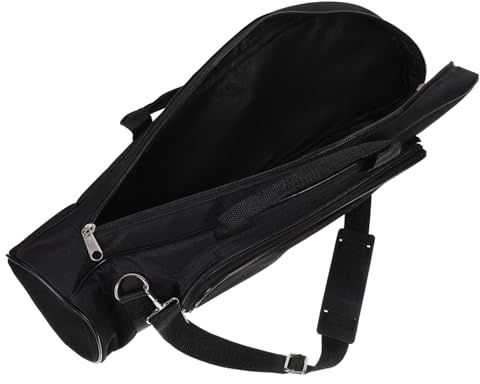 BAZEITFLOW Estuche para Trompeta Resistente Oxford con Mochila y Cremallera Bolsa Portátil y Antiimpactos con Bolsillo para Accesorios Color Negro