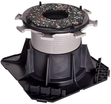 Jouplast Cleman – Lot de 20 Plots Réglable Autonivelant H80-130 mm | Terrasse Dalle Béton, Pierre, Céramique ou Caillebotis | Double Réglage, Correction de Pente 5%, Compatible Accessoires Cleman