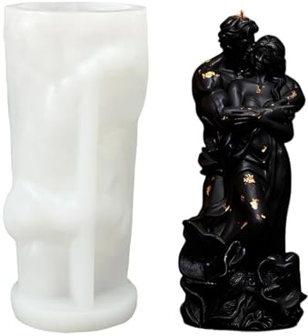 Vmiorzq Coppia | Romantica Forma Flessibile Per Body Art Di Alimentare | Stampo per Resina Artistica per il Corpo | Per Fai Da Te Aromaterapia Sapone Fatto In Casa Argilla Artigianato Gesso