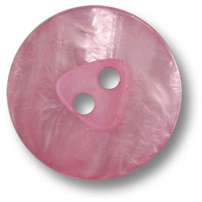 15 hübsche Blusenknöpfe/Hemdenknöpfe in pink schimmernder Perlmuttoptik, flach mit 2 Knöpfen und modernem Design. Durchmesser: ca. 13mm!