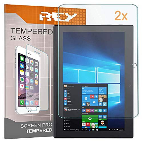 REY Pack 2X Pellicola salvaschermo per Lenovo MIIX 320, Pellicole salvaschermo Vetro Temperato 9H+, di qualità Premium Tablet