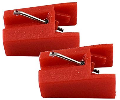 Funrose Lot de 2 aiguilles de rechange pour tourne-disque pour Crosley CR24003A, CR2402C, CR2413A, CR245, CR246, CR249, CR6001A, CR6002A, CR6004A, CR6249A