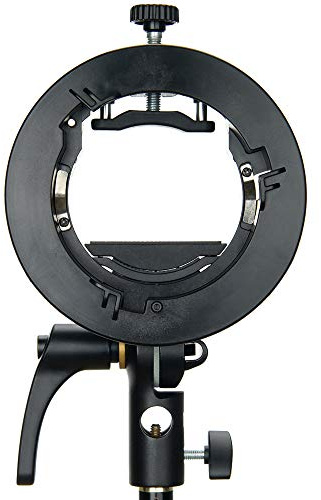 Godox S2 Support de Flash pour AD200Pro, AD200, AD400Pro, Godox V1 série | V1Pro série, V860III, TT685II, TT350, S-Type Support de Flash avec Bowens Monture