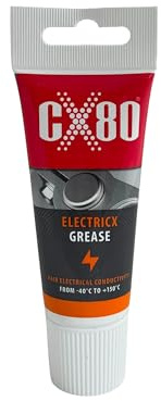 CX80 Lubricante Electricx | grasa multiusos conductora y resistente a la oxidación y a la temperatura a base sintética | para conexiones eléctricas, abrazaderas, estatores de motor, polos de batería