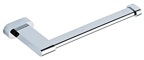 SWHC Toilettenpapierhalter, Klopapierhalter Messing, Toilettenpapierhalter Einfache und Schnelle Installation, WC Papier Halterung für WC Bad und Kitchen, Chrom