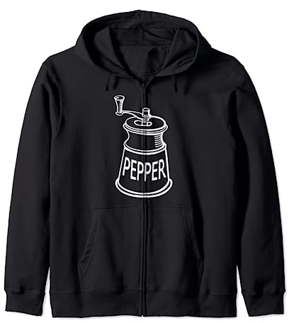 Moulin à poivre Costume de sel ou de poivre Halloween Sweat à Capuche