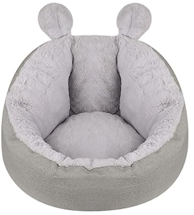 Hundebett Katzenbett Haustierbett Haustierbett Für Katzen, Warm, Grau, Korbbett, Katzenhaus, Zwinger Für Hunde, Welpen, Zuhause, Schlafen, Teddy, Bequemes Haus Hundesofa Hundekorb ( Color : B , Size :