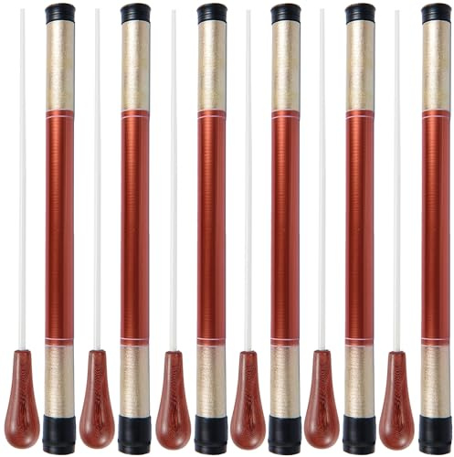 Conductors Baton Conducting Baton Music Orchestra Baton (6 Pack Conducting Baton with Case)