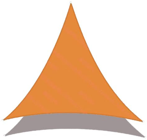 HUJZJY Vela Ombreggiante Impermeabile Triangolare 6x6x6m, Tenda a Vela Impermeabile Esterno, Tenda a Vela Parasole Protección Rayos UV per Esterno, Giardino, Terrazza