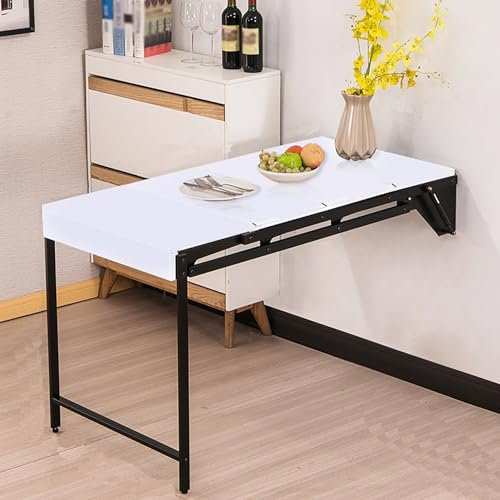 Wandklapptisch, Klapptisch Und Regal Wand Wandmontage, Praktischer Platzsparender Tisch, Schreibtisch, Bartisch, Esstisch, Für Wohnzimmer, Kleine Räume, Schlafzimmer, Küchen (Color : B)