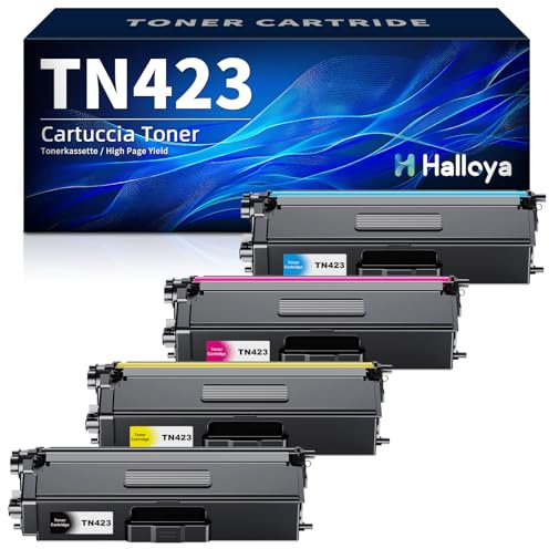 Halloya TN423 TN-423 TN421 Toner Kompatibel für Brother MFC-L8690CDW | TN-423BK TN-421 Kompatibel für Brother MFC-L8690CDW HL-L8260CDW DCP-L8410CDW HL-L8360CDW MFC-L8900CDW (4er-Pack)