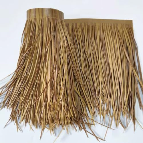 Simulazione di Tetto di Paglia, Simulazione di Tetto di Palma, scandole di Tetto Hawaii, Tetto di Paglia Artificiale, Gazebo da Giardino, Tetto di Palma di Paglia Decorativo, Rotolo di scand