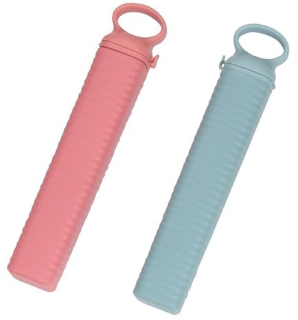 2 Pack Eiswürfelform mit Deckel, 18 Eiswürfel, PP und TPE, BPA-frei, für Cocktails Whisky Wein Obst Fruchtpürees Eiscreme Eistee (Rosa, Blau)