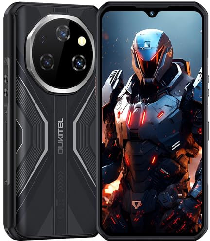 OUKITEL WP55 Pro Rugged Smartphone 5G Android 15-48GB+512GB Telefono Indistruttibile, 108MP+32MP+8MP Visione notturna,120Hz 6.6 2.4KFHD+ 11000mAh IP68/IP69K,Dual SIM/NFC/OTG Cellulare Antiurto 2025