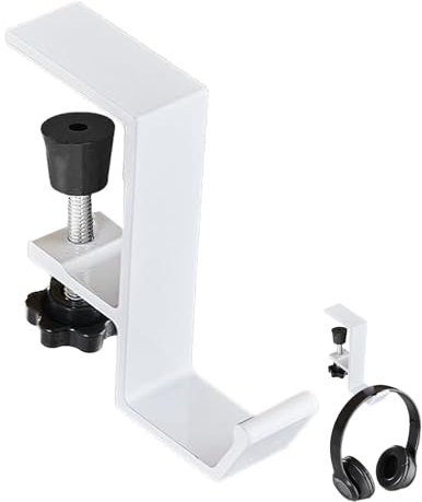 Jingmiger Supporto per cuffie, supporto per cuffie, supporto per cuffie, supporto per cuffie, scrivania gancio per cuffie per studenti, scrivania, laterale