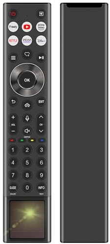 VINABTY Ersättande soldriven röstfjärrkontroll passar för Hisense Mini-LED Smart TV 65U7NQTUK 75U8NQTUK 85U7NQTUK 100U7NQTUK (2024 modell) med laddningsport typ C