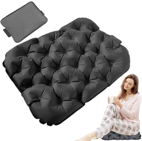 Inflatable Travel Seat Cushion – Air Pillow for Hiking | Lightweight Outdoor Portable Inflatable Seat for Stadium Travel Picnic Airplane Camping
