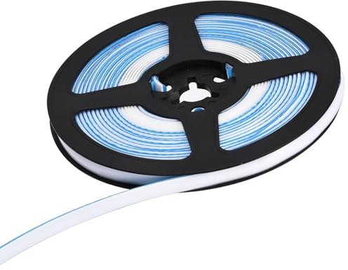 SKDFHOD 6m Dichtungsband, selbstklebend, Wasserdicht 8mm Flexible Zierleisten Selbstklebend, Dekoratives Dichtungsband, für Badewanne, Badezimmer, WC, Küche, Dichtungsstreifen für Fliesenrand（Weiß）