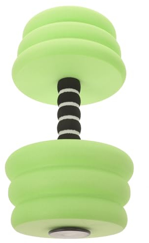BATHVEVE Mancuernas Acuáticas de EVA Verdes Flotabilidad y Resistencia para Aeróbicos de Resistencia Acuática Equipo de Ejercicio Acuático para Adultos Pesas para Entrenamiento en