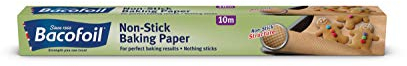 Bacofoil Non-Stick Baking Paper Parchment with Non-Stick Structure, 38cm x 10m