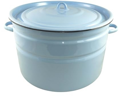 XXL Emaille 32 Liter Behälter/Retro Nostalgie Geschirr emailliert bak Topf