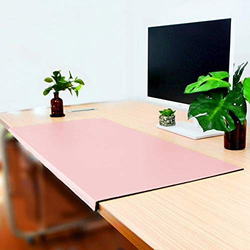 Kunstleder Schreibtischunterlage mit Kantenschutz,genähter kante,erweiterte rutschfeste Schreibunterlage-Schreibtischauflage-Schreibmatte,Laptop-Tastatur Mauspad,Tischunterlage