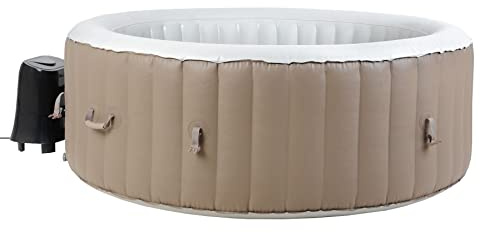 Beneo SPA NUOVO Vasca idromassaggio gonfiabile portatile per 4 persone, spa, marrone-bianco