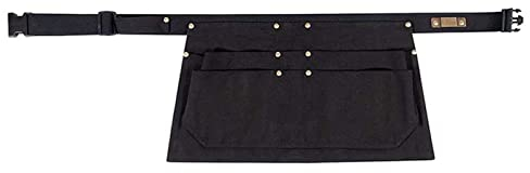 BATTTX Arbeiter Werkzeug Tool Schürze Canvas Einstellbare Arbeitsschürze Mit Großen Taschen For Ingenieure Tischler Handwerker Fit For Küche, Garten, Keramik, Handwerk Werkstatt, Garage