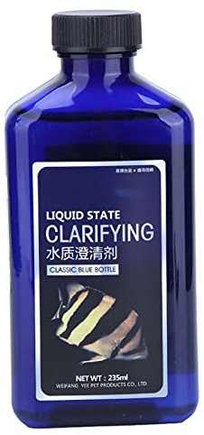 Clarificador De Tanque De Agua para Peces, Cloruro De Polialuminio/235ml, Clarificador De Tanque De Agua para Peces Y Purificador De Agua De Acuario, Accesorios para Tanque De Peces