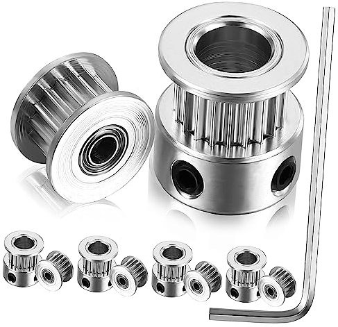 KICHOUSE 5pc Zahnriemenscheiben Synchronräder Mit 20 Zähnen 6mm Id 8mm Od Für 3d-drucker Und Bohrmaschine