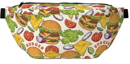 Grand sac banane pour homme et femme – Joli sac à bandoulière tendance pour nourriture, légumes, fromage, sac banane pour femme avec sangle réglable