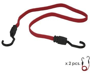 WOLFPACK LINEA PROFESIONAL Förstärkt platt gummibläckfisk 1,5 meter (2 stycken) 100% latex, förtöjningskapacitet 200 Newtons elastiska gummi, elastiskt rep,