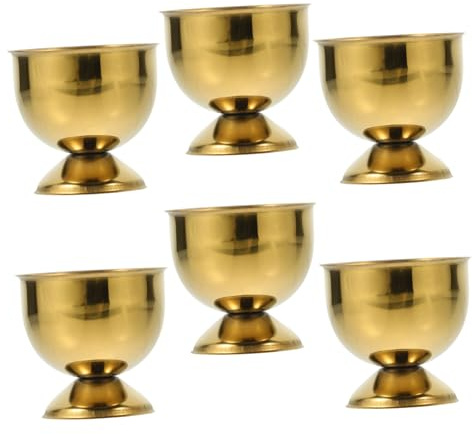 MAGICLULU 6pièces Support à Œufs Acier Inoxydable Porte-œufs De Comptoir Coquetier pour Maison pour Petit-déjeuner Brunch Déjeuner Et Pâques