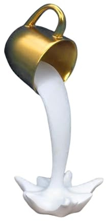 YRTUOP Tazza da caffè galleggiante, tazza in resina, scultura che versa, novità divertente tazza da caffè per bar decorazione domestica amante del caffè