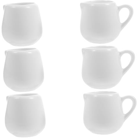 CONGARTENO 6pezzi Brocche Per Latte in Ceramica Per Preparare e Servire Bevande Calde