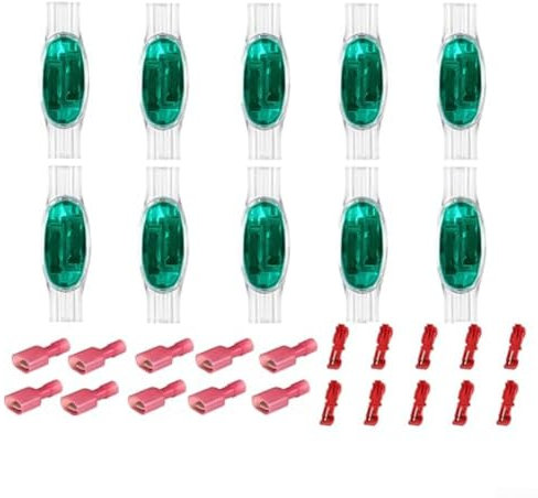 Connettori per cavi impermeabili per esterni, con 10 morsetti per robot tosaerba, connessioni sicure