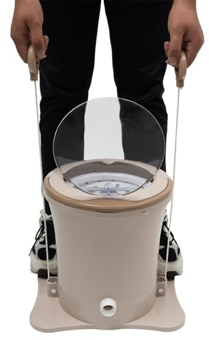 Lavadora portátil de 9 l/2,4 galones, secadora de pie, portátil, de una sola tina, mini secadora compacta manual con centrifugado, secadora manual con cordón for apartamentos, dormitorios y hoteles.(A