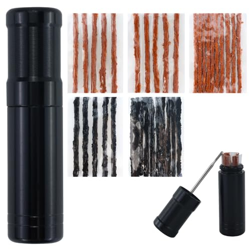 DAVIDJAMESCLARKE Tubeless - Kit di riparazione pneumatici per bicicletta, con 1 alesatore a forchetta e 35 strisce adesive per attrezzi di fissaggio pneumatici per biciclette