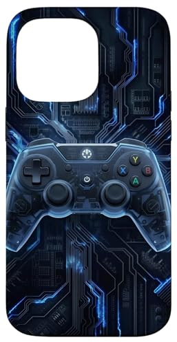 Video Game Controller Blue Gamer Boys Teens Men Gaming Case for iPhone 14 Pro Max