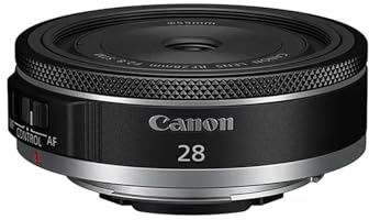 Objectif Compatible avec Les appareils Photo Hybrides Canon RF 28mm F2.8 STM à Grande Ouverture, autofocus et Effet Macro, for EOS RP R5 R6 R7 R10 R3.