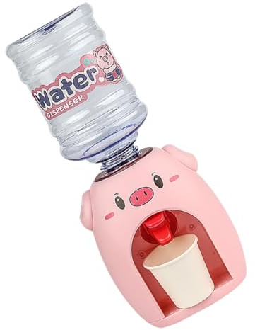 Beaupretty Mini Distributeur d'eau pour Garçon et Filles D'imitation en Plastique Rose Détachable avec Gobelet, Fontaine à Eau Créative pour Jeux Cuisine et Activités Ludiques