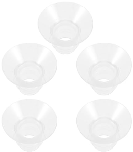 Beatifufu Inserts de Bride pour Tire-lait Portables en Silicone 5 Pièces Accessoires D’allaitement Pratiques et Sûrs pour Pompe à Lait Électrique