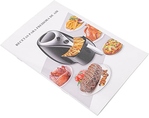 Healifty Libro di Ricette per Friggitrice ad Aria Carta Pratica e Portatile, Guida Essenziale per Cucinare Facilmente Friggitrice Aria Calda