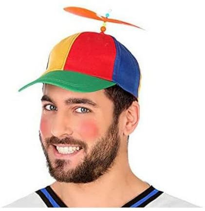 ATOSA gorra hélice multicolor carnaval hombre adulto