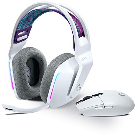 Logitech G305 LIGHTSPEED kabellose Gaming-Maus + Logitech G733 LIGHTSPEED Kabelloses Gaming Headset mit Kopfbügel