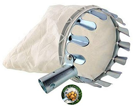 mohito Obstpflücker Apfelpflücker Obstpflücker Praktischer Erntehelfer Apfelpflücker mit Edelstahlgriff Obst Pflücker zum Ernten von Äpfeln, Kirschen, Pflaumen, Obsternter aus Metall, Pick Tool