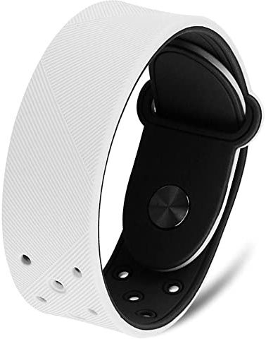 MagnetRX® Magnetic Sports Bracelet – Waterproof Silicone Bracelet with 32 Magnets – Ultra Strength Wide Magnetic Bracelets for Men & Women (White | X-Large Size)