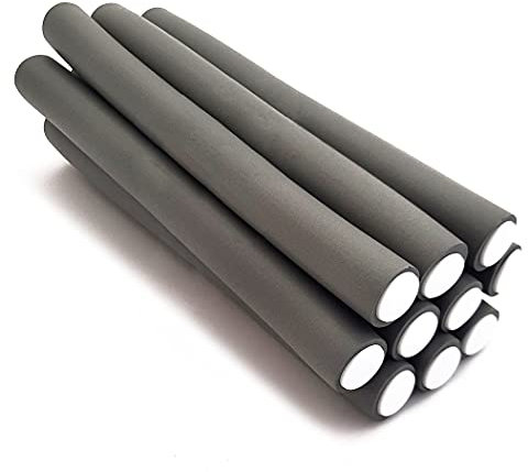 NIKO Twist Flex Rods – Rulli flessibili in schiuma, bigodini leggeri piegati per ricci e onde, strumento di styling per parrucchieri/barbiere – colore casuale (18 mm)